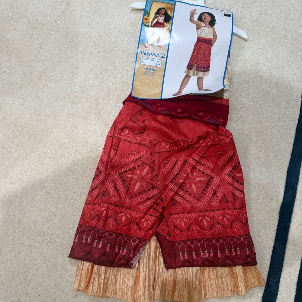 NWT Size Medium (7-8) Disney Kids' Moana Classic  Dress